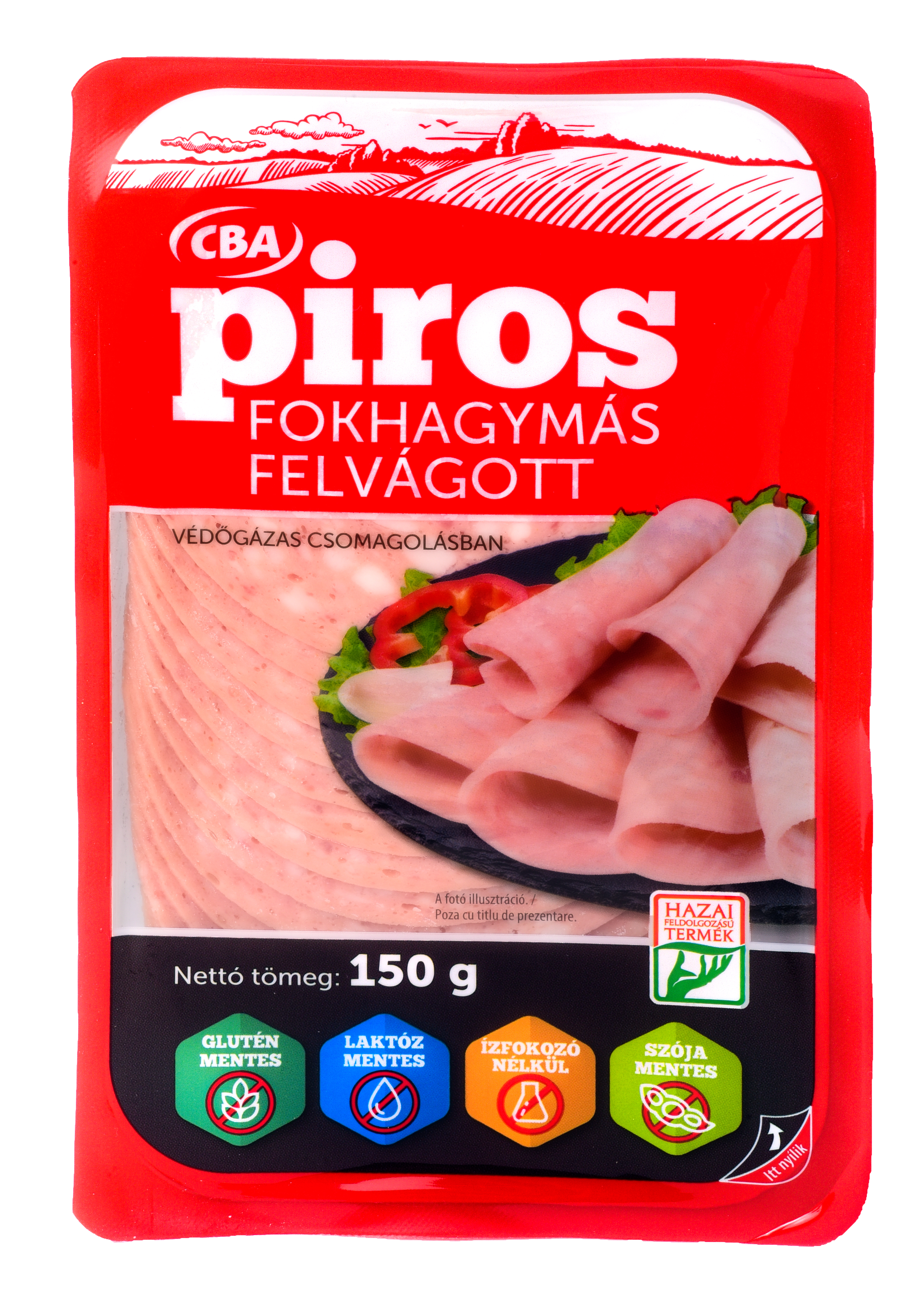 CBA Piros Fokhagymás felvágott szeletelt 150g
